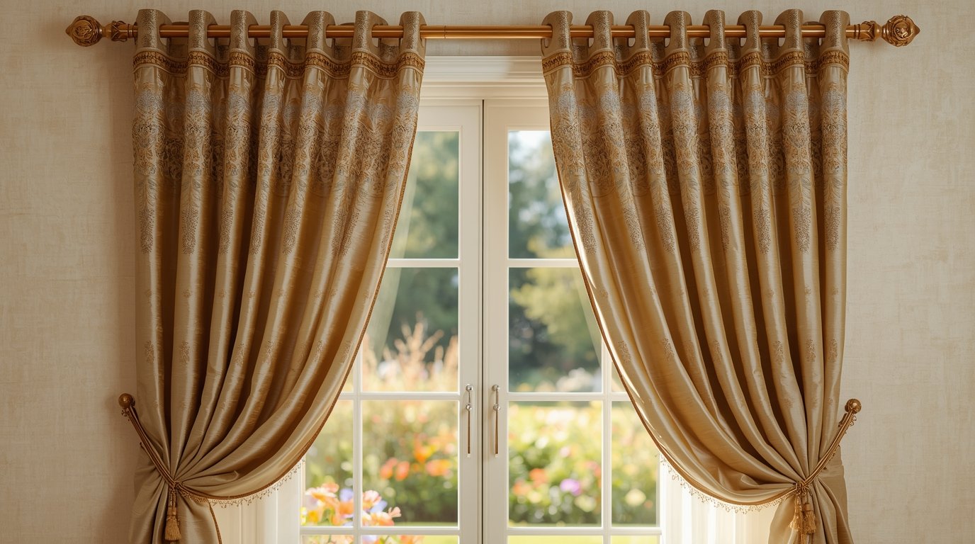 Decoratieve gordijnen met unieke patronen